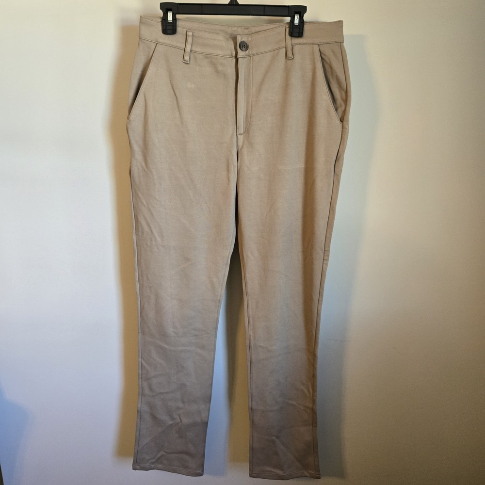True Classic Men's Khaki Pants NWOT Stretch 33 X 30 Zip Pocket Straight